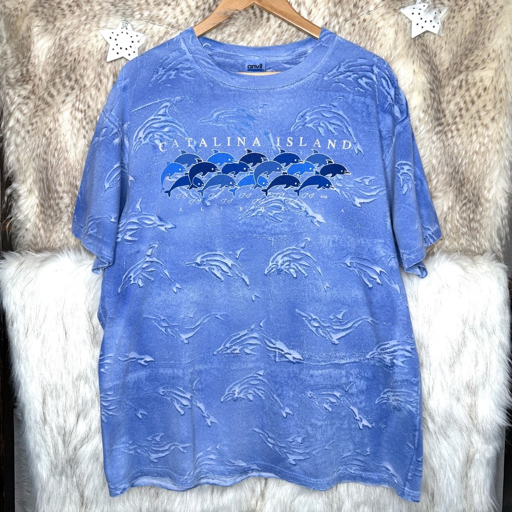 Vintage Catalina Island Dolphin Tie Dye T-Shirt